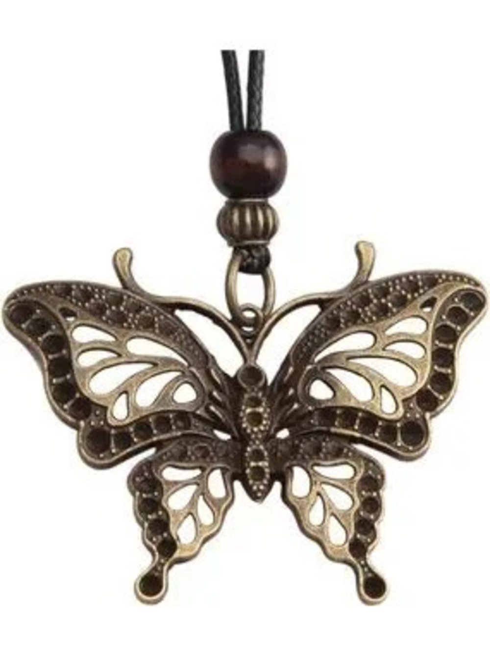 !!!Anthropologie Bronze Butterfly Pendant Necklace